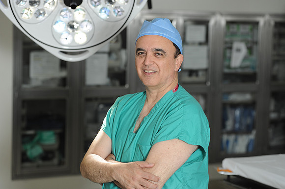 Dr. Darras, MD in the operating room at Stony Brook Medicine.